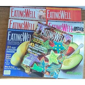 EatingWell Magazine 2006 Lot of 6 Issues Healthy Cooking Nutrition Recipes